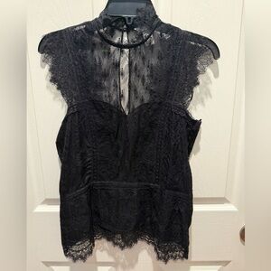 H&M Black Sleeveless Blouse
